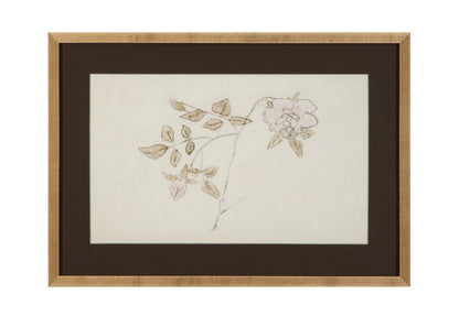 Delicate Rose II Framed Print - Cream