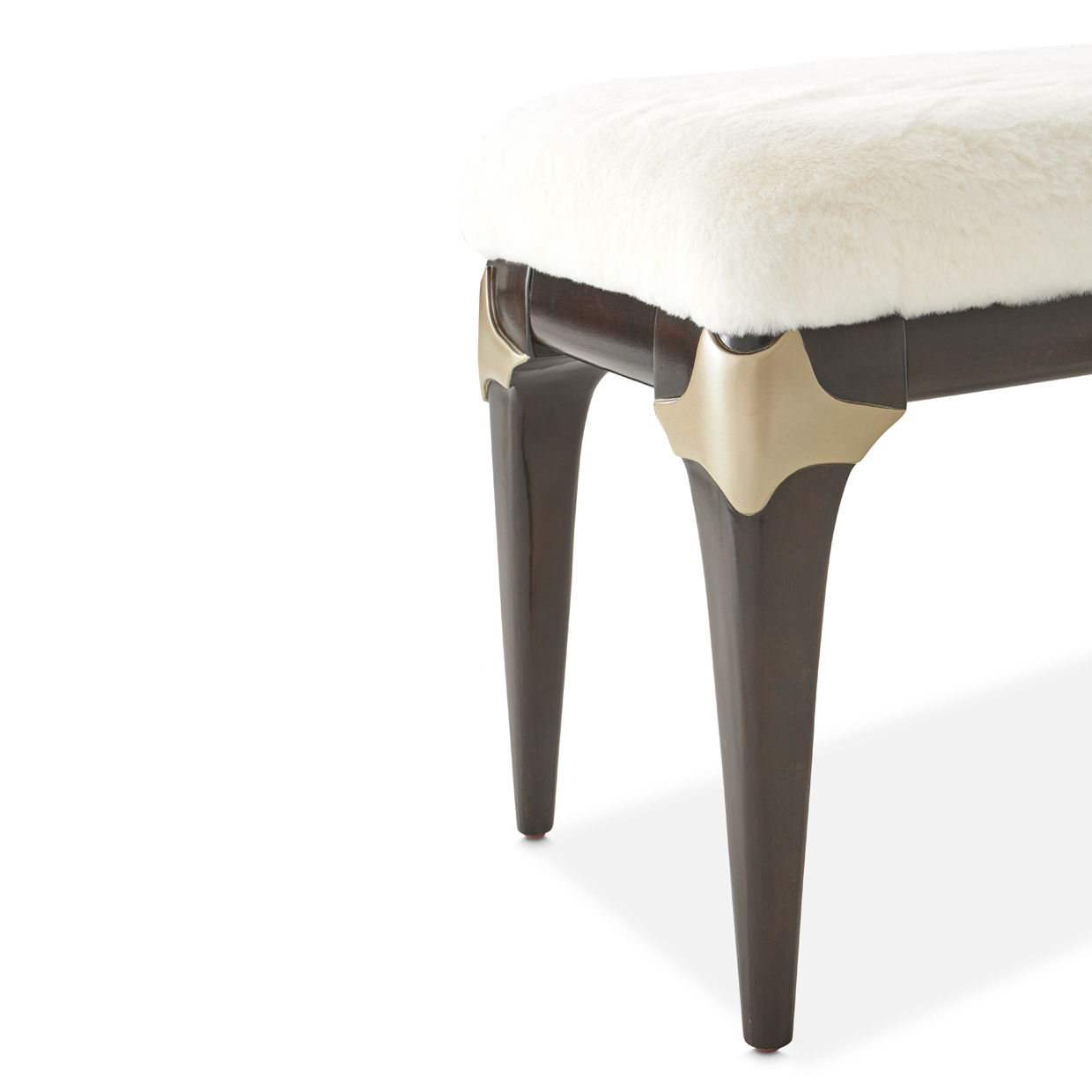 Paris Chic - Bed Bench - Cream / Espresso