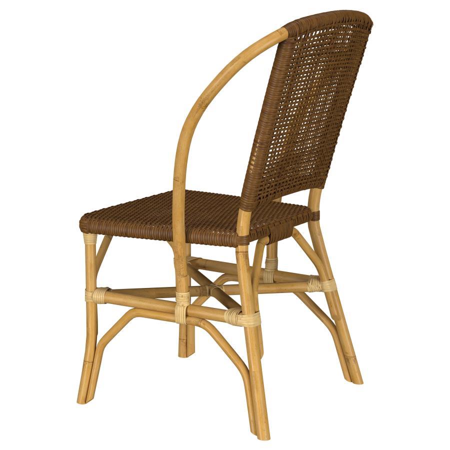 Lexley - Woven Rattan Dining Side Chair (Set of 2) - Brown