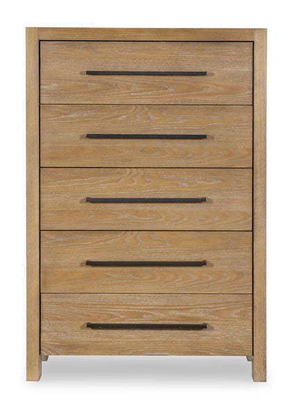 Horizons - 5 Drawers Chest - Weathered Oak