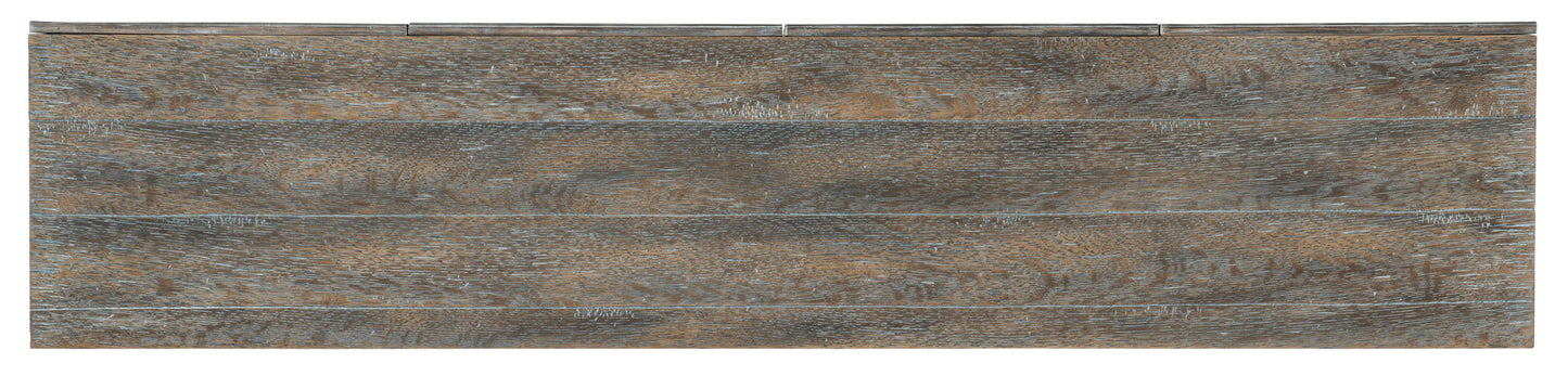 Melange - Florence 4-Door Credenza - Dark Gray
