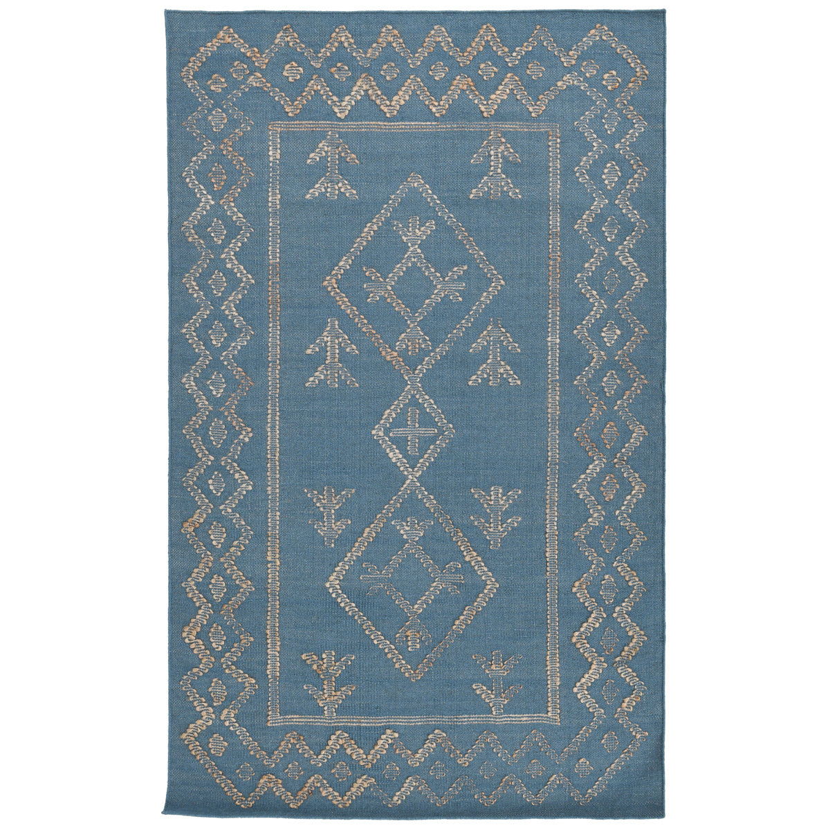 Comporta - 2' x 3' Lagos Rug - Blue / Natural