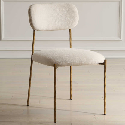 Capture - Dining Chair (Set of 2) - Gold / White