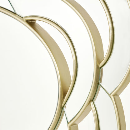 Camellia Field - Wall Mirror - Antique Gold