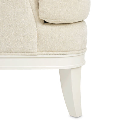 La Marisia - Chenille Loveseat - Tranquil / Creamy Pearl