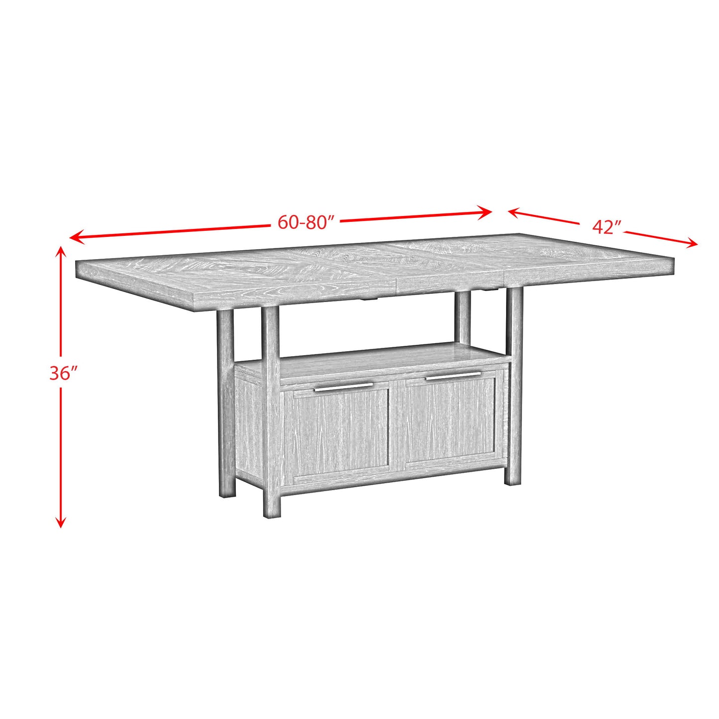 Transcend - Counter Height Dining Set
