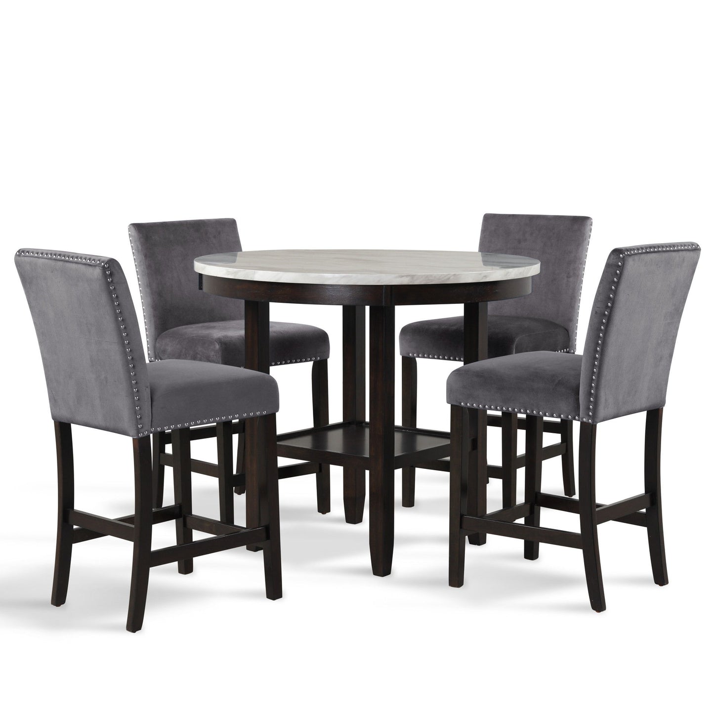 Celeste - Round Counter Table - Espresso