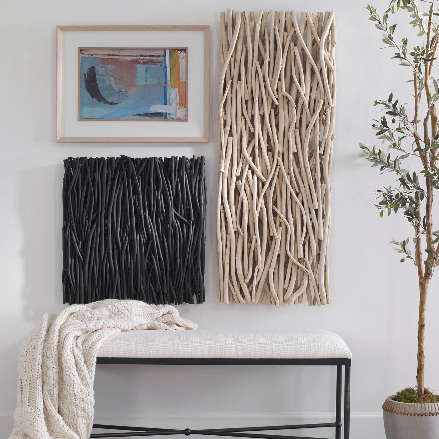 Gathered Teak - Square Wood Wall Decor