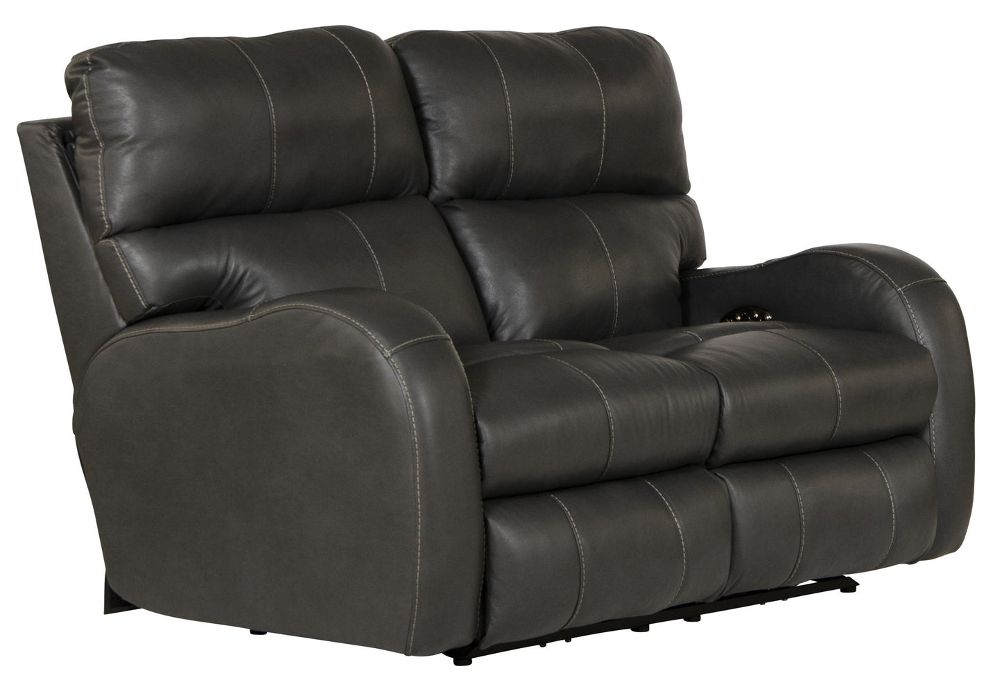 Angelo - Power Reclining Loveseat - Gunmetal