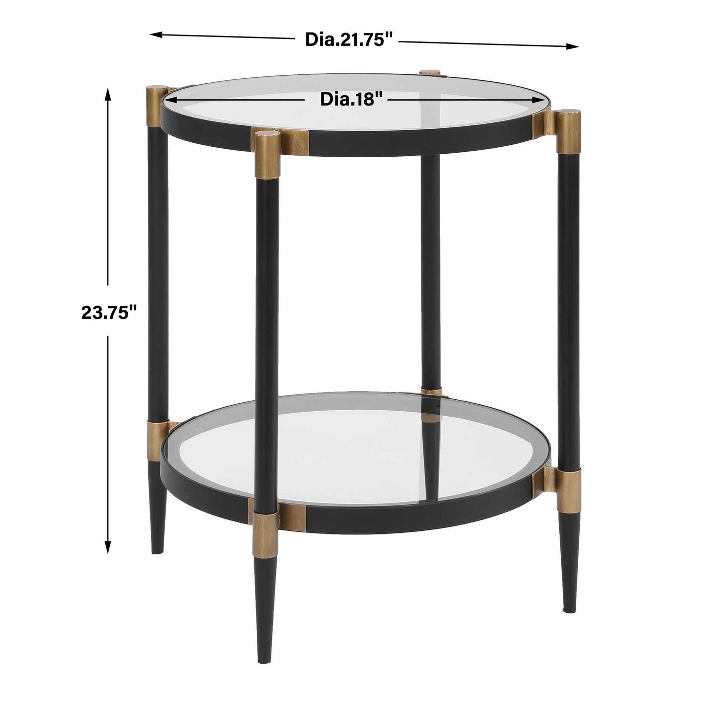 Chadid - Round Glass Table