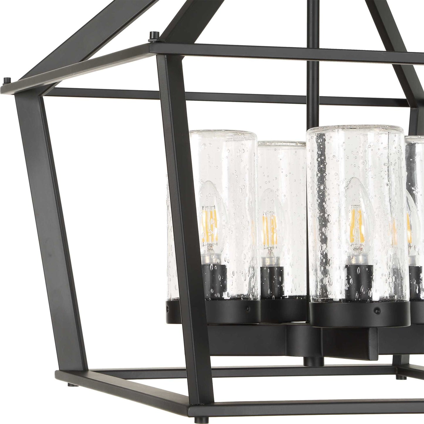 Evanston - 4 Light Indoor-Outdoor Pendant - Black