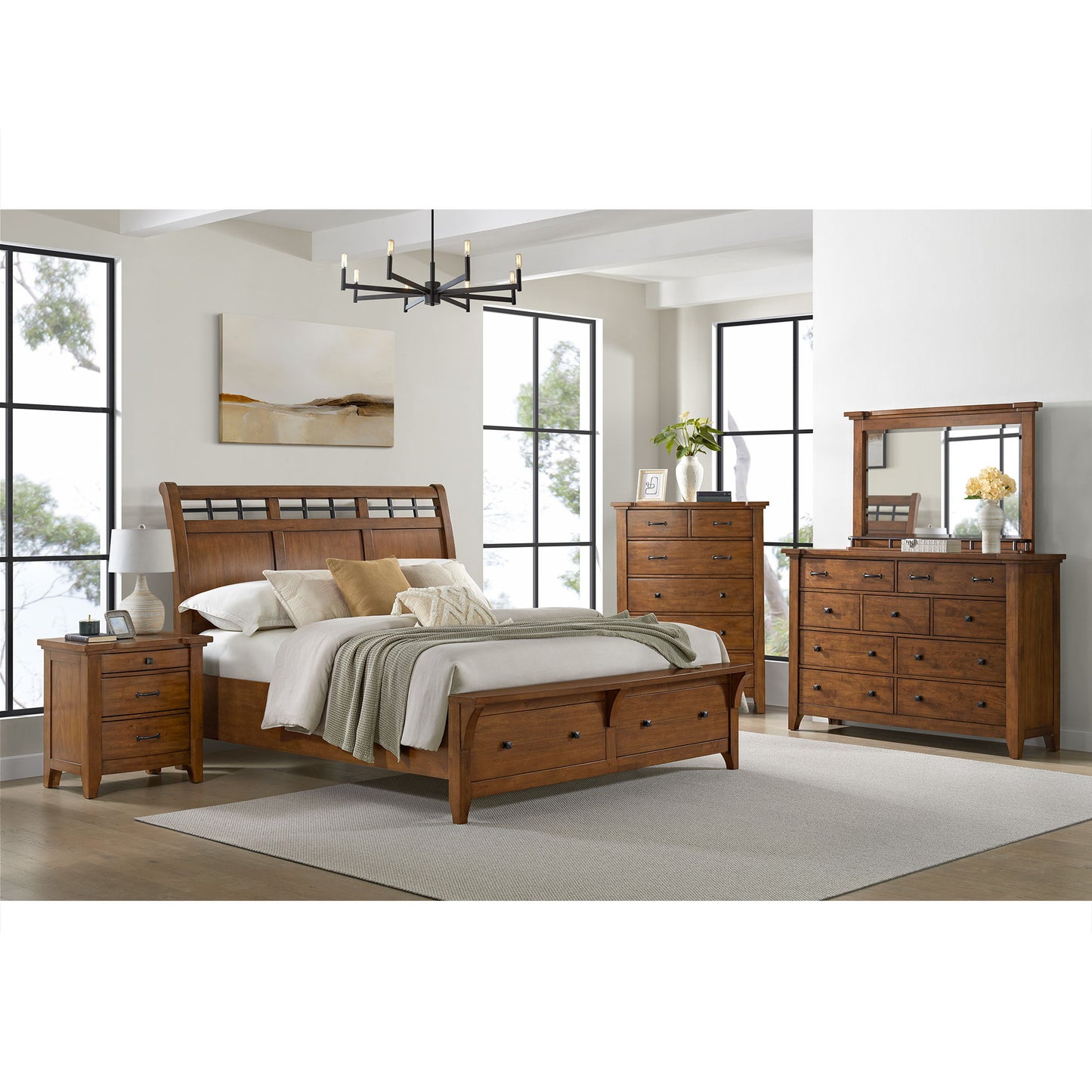 Gage - Sleigh Storage Bedroom Set
