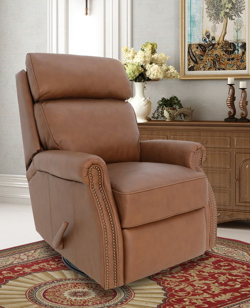 Crews - Swivel Glider Recliner - Saddle