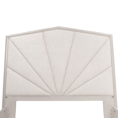 Fantosini - King Tufted Panel Bed - Silver Mist