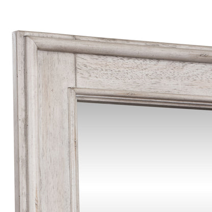 Heartland - Landscape Mirror - Antique White / Tobacco Tops
