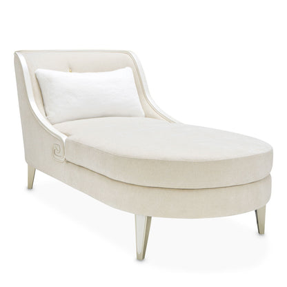 La Marisia - Chenille Chaise - Tranquil / Light Champagne
