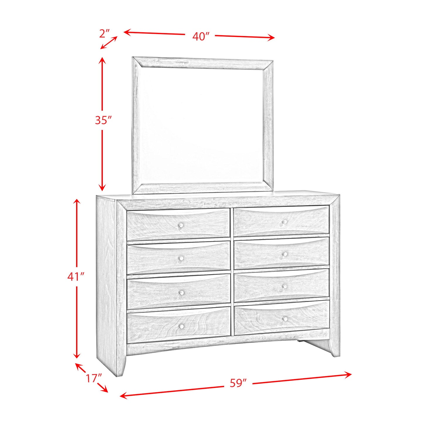 Emily - Bedroom Dresser