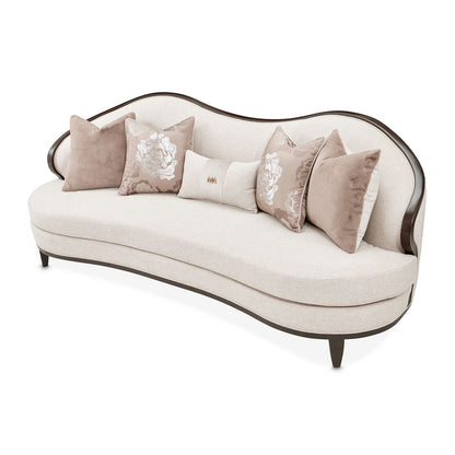 Camellia Field - Chenille Sofa - Linen / Warm Pecan