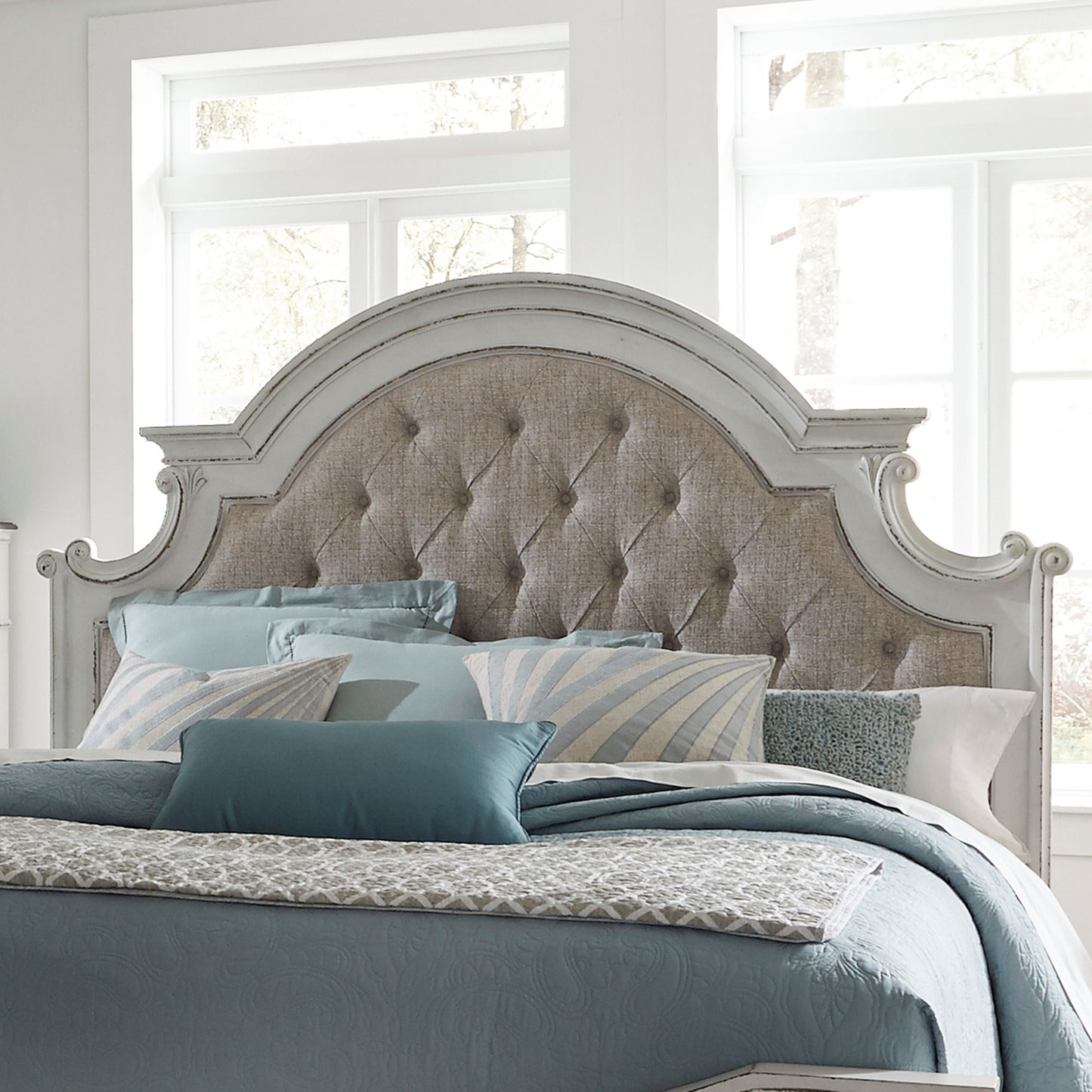 Magnolia Manor - Upholstered Panel Headboard