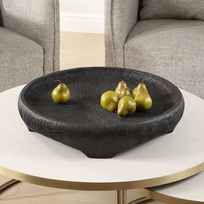 Resonance - Indoor-Outdoor Resin Bowl - Black