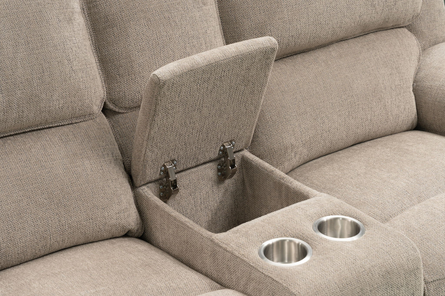 Hooper - Console Loveseat, Manual Recline