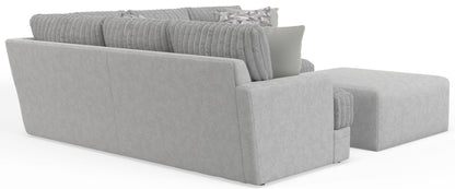 Titan - Sectional With Comfort Coil Seating, Cocktail Ottoman And Accent Pillows Included