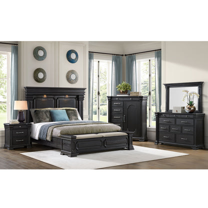 Kings Court - 3-Drawer Nightstand (Sliding Top)
