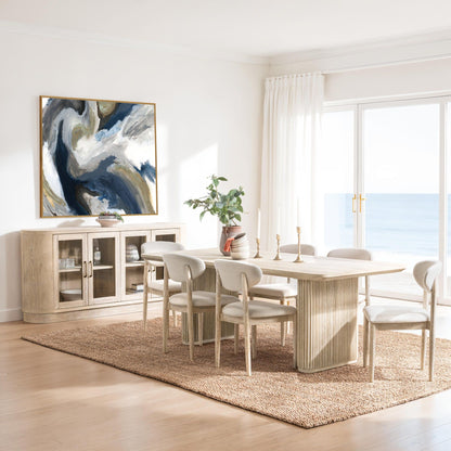 Vander - Oak Wood 84" Dining Table