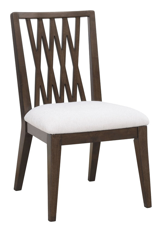 Asher Park - Wood Back Side Chair (Set of 2) - Piano Brown