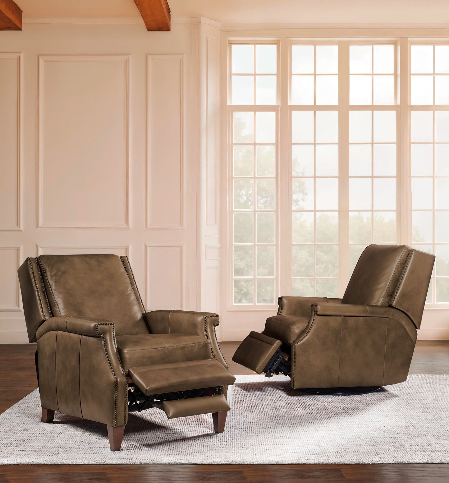 RC - Collier Press Back Recliner - Brown