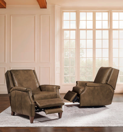 RC - Collier Power Swivel Glider Recliner - Brown