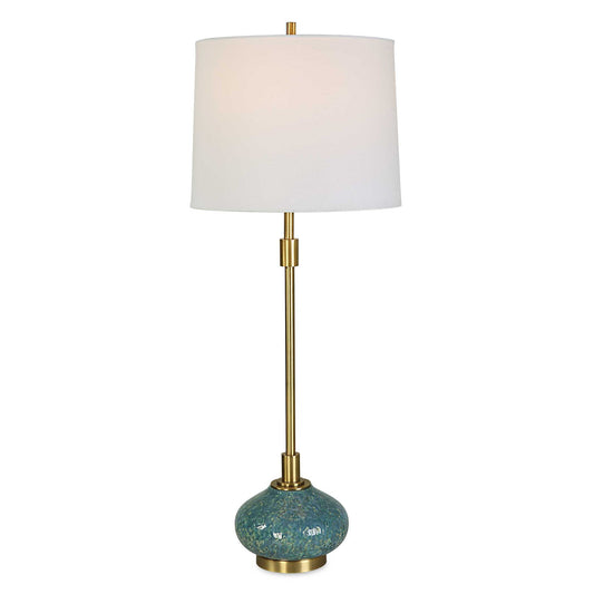 Kaimana - Aged Buffet Lamp - Blue