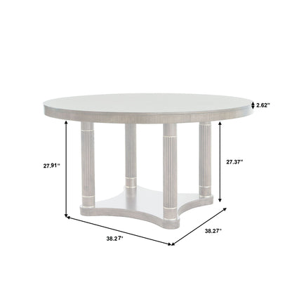 Asher Park - Round Dining Table - Piano Brown