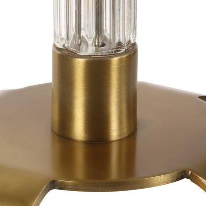 York - Crystal Buffet Lamp - Brass