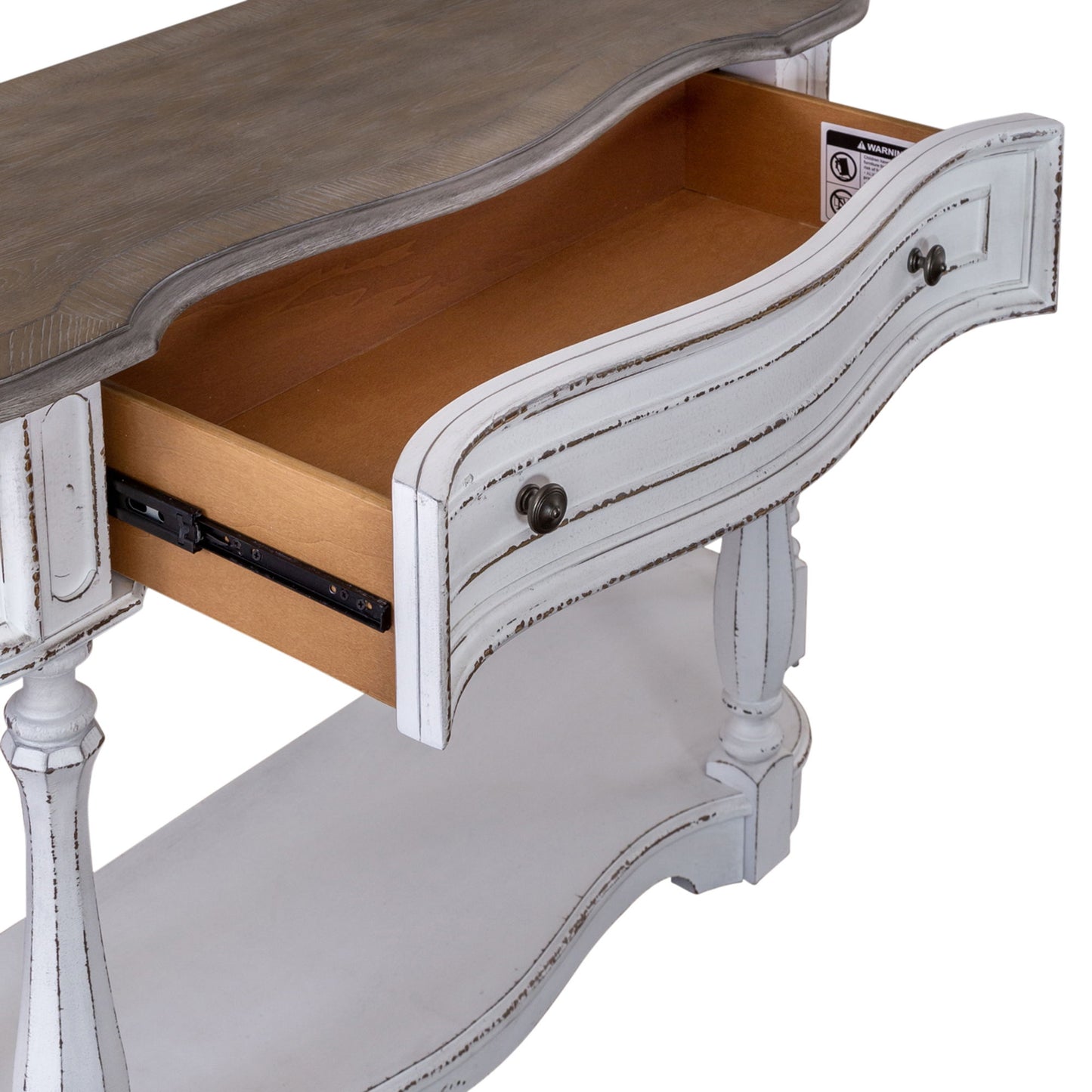 Magnolia Manor - Hall Console Table - Antique White