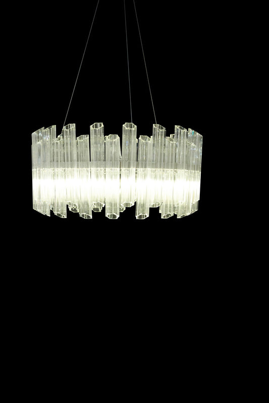 Michael Amini Lighting - Octavious 8-Light Modern Crystal Chandelier - Clear