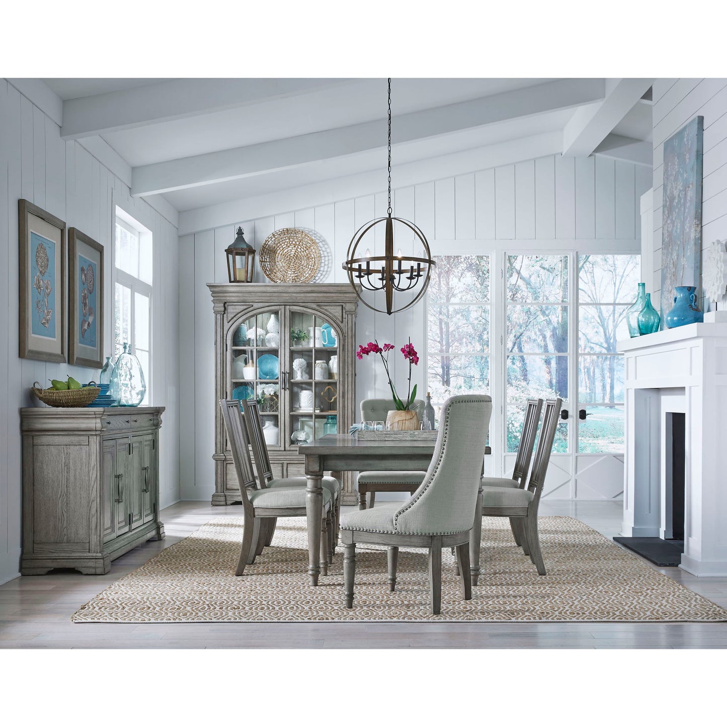 Madison Ridge - Host Chair (Set of 2) - Light Oak