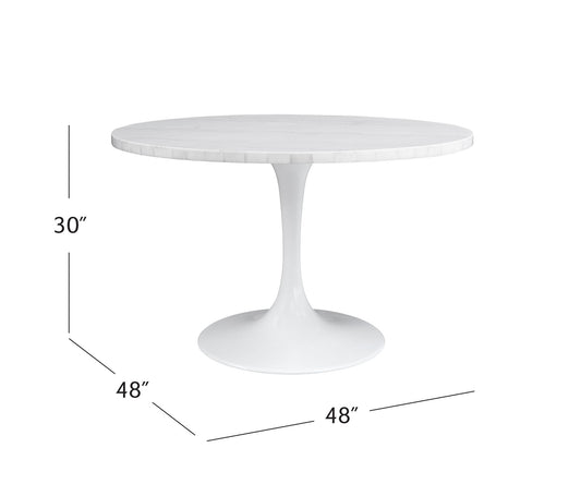 Dunham - Dining Table - White