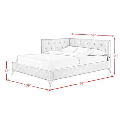 Amberley - Full Upholstered Corner Bed With LED And USB