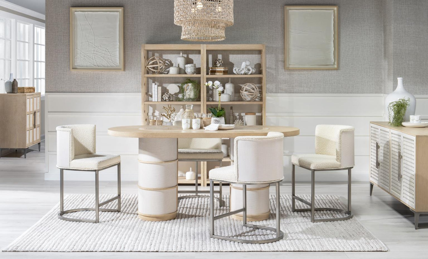 Biscayne - Counter Height Chair (Set of 2) - Beige