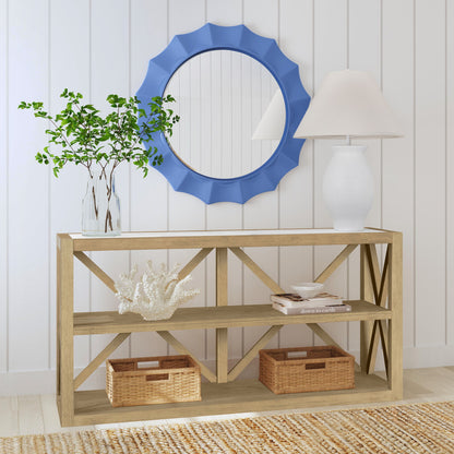 Blue Altair - Wall Mirror - Blue