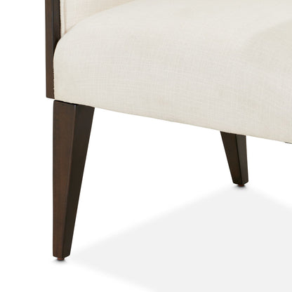 Belmont Place - Desk Chair - White / Dark Brown