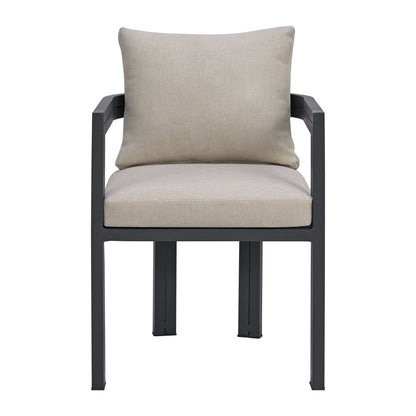 Playa - Dining Chair (Set of 2) - Dark Gray / Beige
