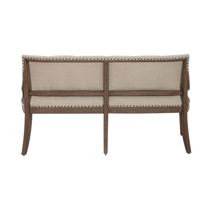 Americana Farmhouse - Upholstered Shelter Dining Bench