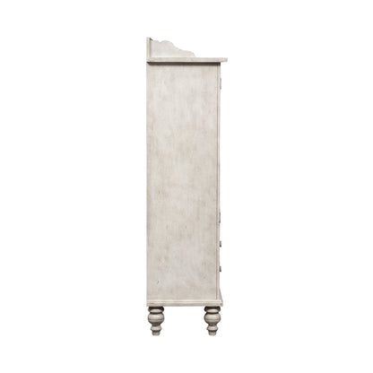 Whitney - Display Cabinet - Antique Linen / Weathered Gray