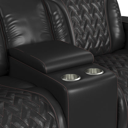 Prime Time - P3 Loveseat With LED, Wireless Charger Pocket, And Console