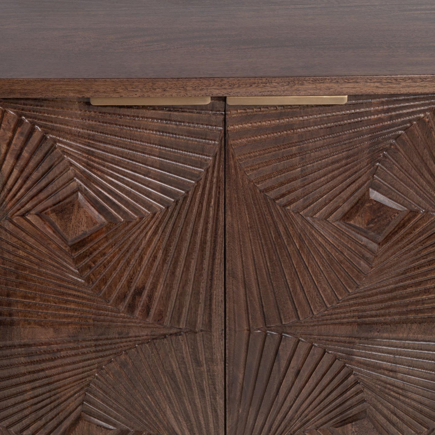 Lina - 4 Door Cabinet - Kona Brown