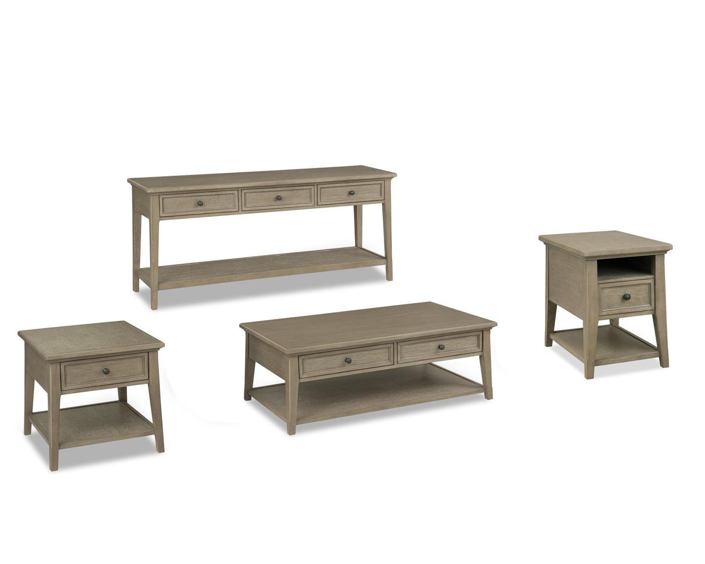 Grayson - Chairside Table - Honeyed Oak