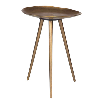 Lily Pad - Antique Brass Accent Table