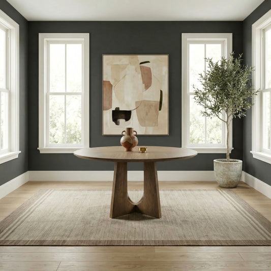 Hendrix Place - Round Pedestal Table Base - Natural